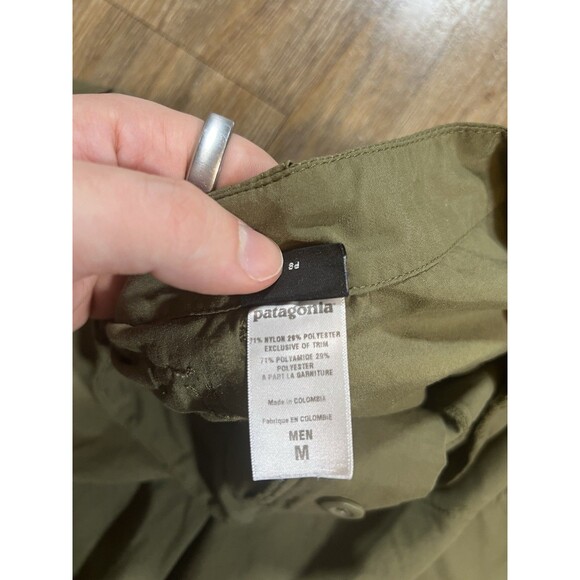 Patagonia Island Hopper Nylon Shorts Mens Medium Green Outdoor Hiking - Picture 5 of 11